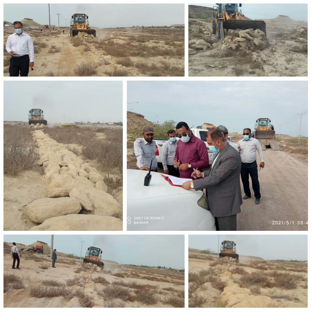11هزارمترمربع اراضی خالصه دولتی به ارزش 5.5 میلیارد ریال در روستای کانی قشم رفع تصرف شد