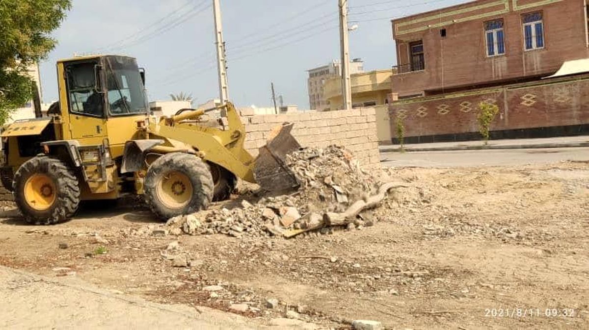 تداوم عملیات نخاله برداری در شهر درگهان