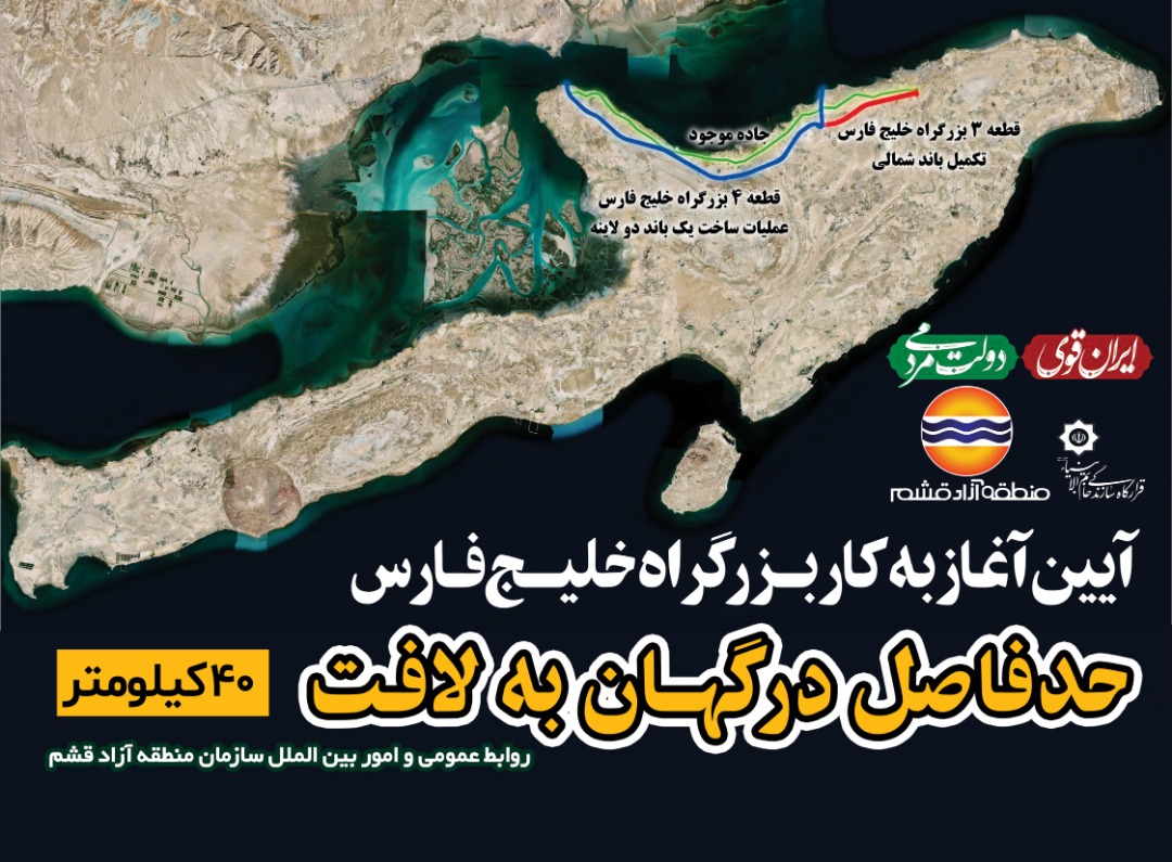 تکمیل رینگ بزرگراهی شرق جزیره قشم