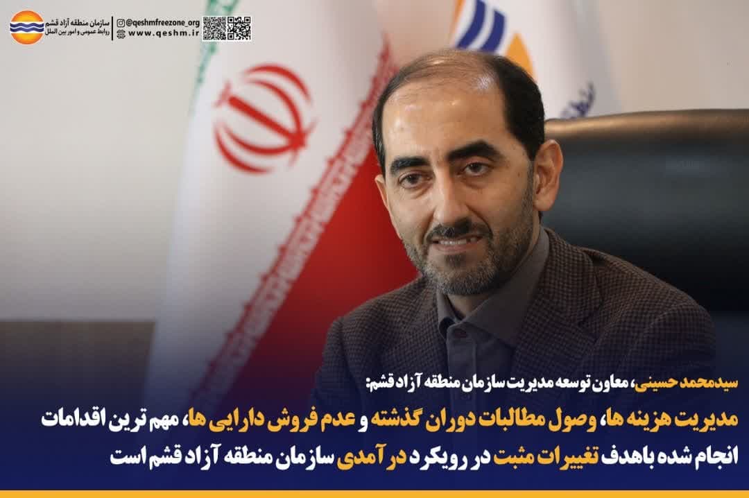 سیدمحمد حسینی، معاون توسعه مدیریت سازمان منطقه آزاد قشم:

