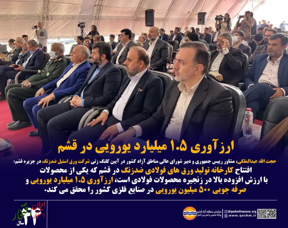 ارزآوری 1.5 میلیارد یورویی در قشم