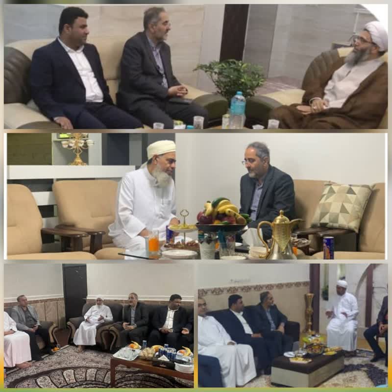 دیدار مدیرعامل سازمان منطقه آزاد قشم با بزرگان دینی و مذهبی جزیره

