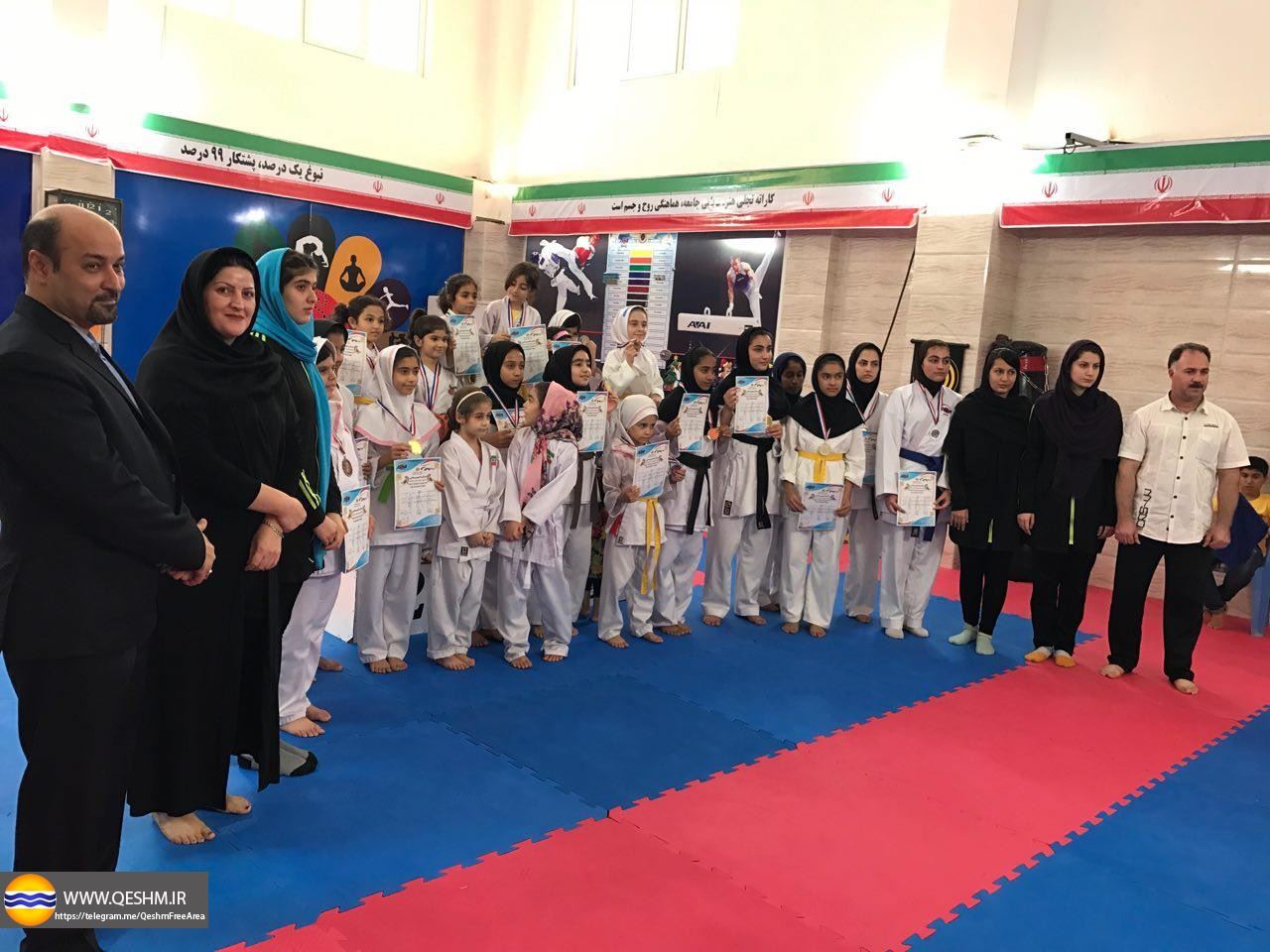 مسابقات کاراته جام رمضان در قشم برگزار شد