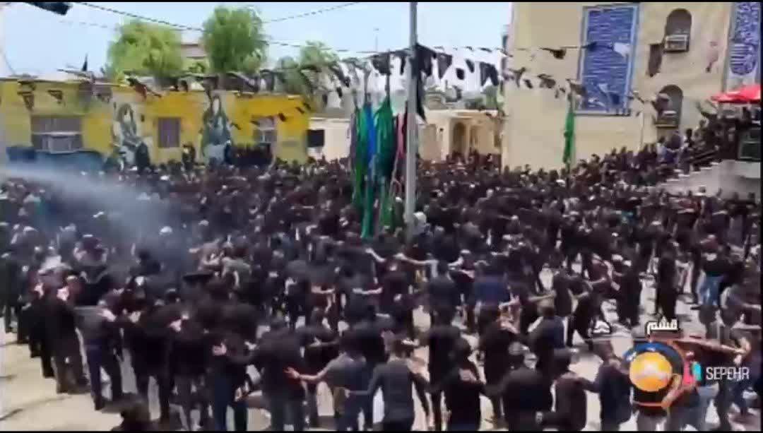 عزاداری شب و روز  تاسوعای حسینی در قشم