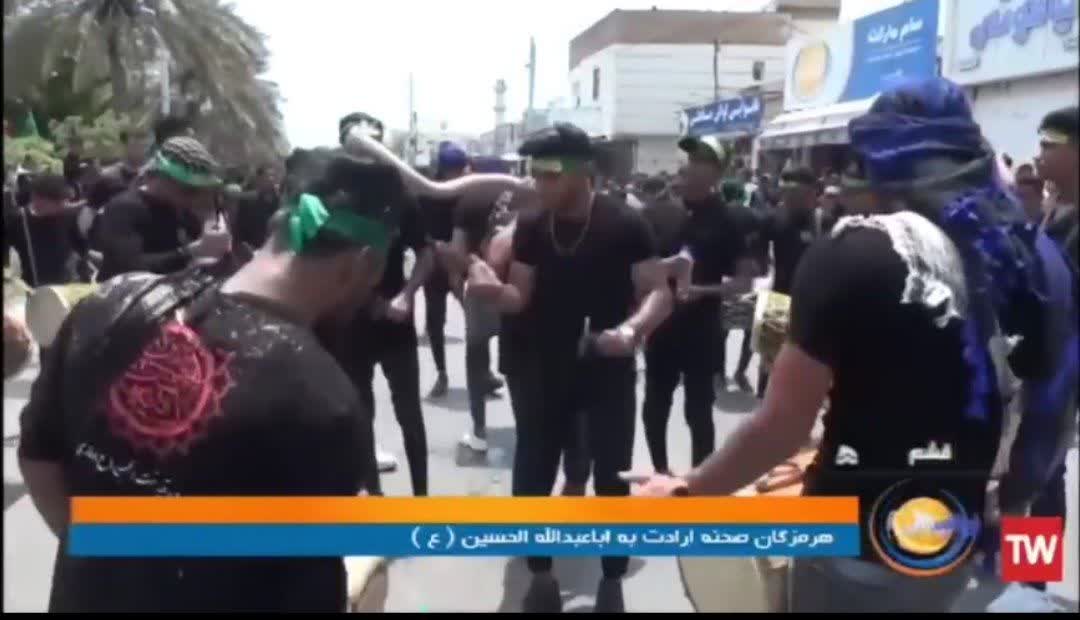 عزاداری مردم قشم در روز عاشورای سرور و سالار شهیدان